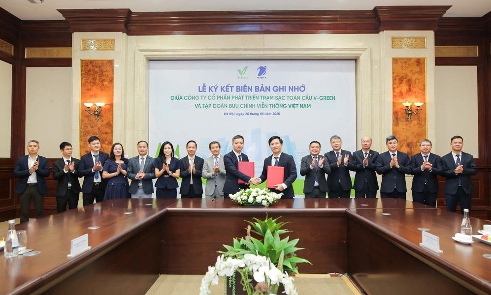 Tập đoàn VNPT và V-Green ký kết biên bản ghi nhớ