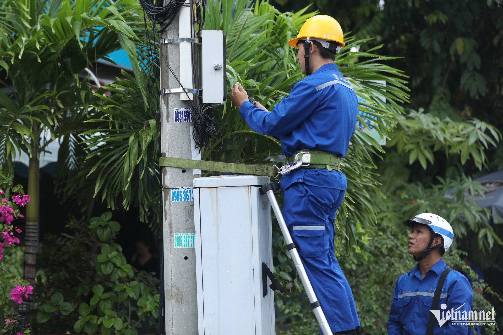 Sửa chữa, hợp lý hóa mạng viễn thông tại khu vực Bát Tràng.